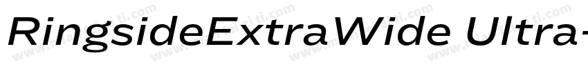 RingsideExtraWide Ultra字体转换